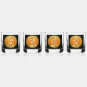 Vuurwerk 9 4 juli rotsen bril set van 4 whisky glas (Voorkant)