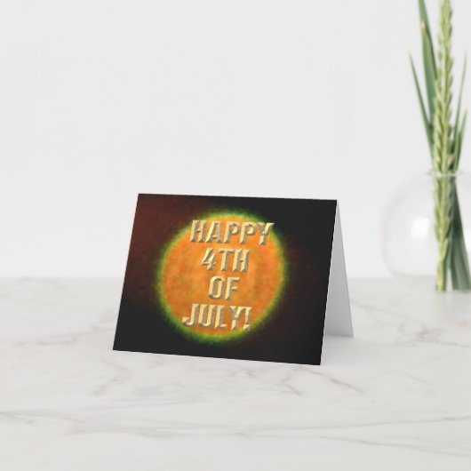 Vuurwerk 9 4 van juli kaart (Voorkant)