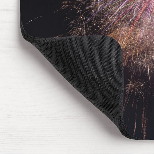 Vuurwerk aangepast monogram mousepad muismat (Hoek)