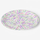 Vuurwerk Abstract Genderfae Pride Flag Pastel Papieren Bordje (Gekanteld)