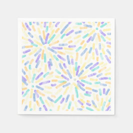 Vuurwerk Abstract Genderfaun Pride Flag Pastel Servet