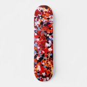VUURWERK! (abstract kunstontwerp) ~ Persoonlijk Skateboard (Voorkant)