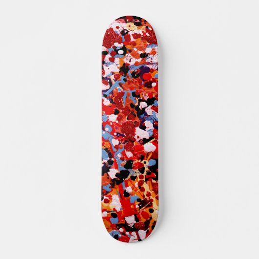 VUURWERK! (abstract kunstontwerp) ~ Persoonlijk Skateboard (Voorkant)