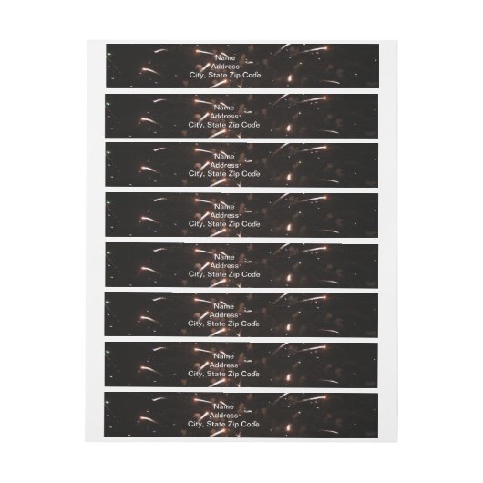 Vuurwerk Adresetiketten Adreslabel Wikkel (Vel)