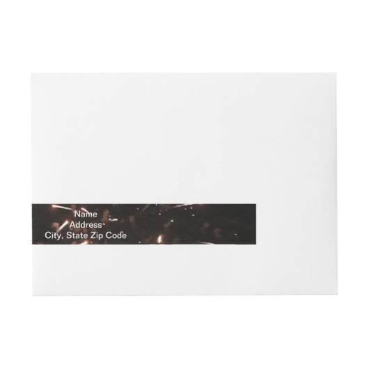 Vuurwerk Adresetiketten Adreslabel Wikkel (Voorkant)