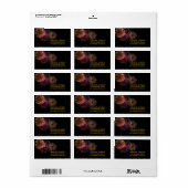 Vuurwerk Adresetiketten Etiket (Full Sheet)