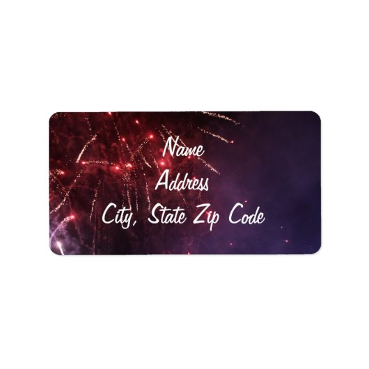 Vuurwerk Adresetiketten Etiket (Voorkant)