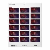 Vuurwerk Adresetiketten Etiket (Full Sheet)