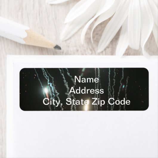 Vuurwerk Adresetiketten Etiket (Insitu)