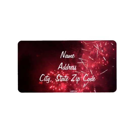 Vuurwerk Adresetiketten Etiket (Voorkant)