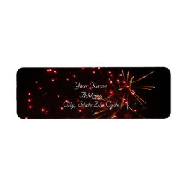 Vuurwerk Adresetiketten Etiket