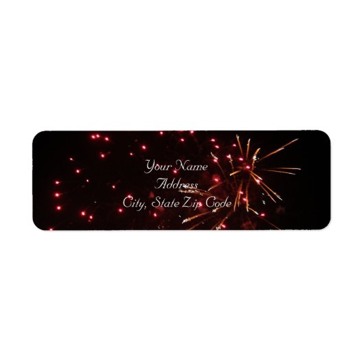 Vuurwerk Adresetiketten Etiket (Voorkant)