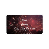 Vuurwerk Adresetiketten Etiket (Voorkant)