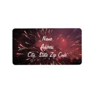 Vuurwerk Adresetiketten Etiket