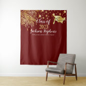 Vuurwerk Afstudeerhoed - Kwast Klas van 2023 Wandkleed (In situ)