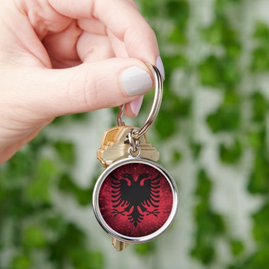 Vuurwerk; Albanese vlag Sleutelhanger (Hand)