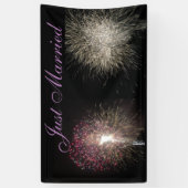 Vuurwerk alleen gehuwde banner (Verticaal)