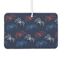 Vuurwerk Auto Geurverfrisser (Marineblauw & Rood)