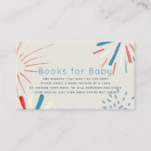 Vuurwerk Baby shower Book Request Informatiekaartje (Voorkant)