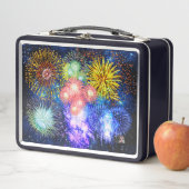 Vuurwerk barst metalen lunchbox (In situ)