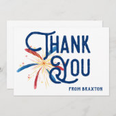 Vuurwerk Bedankkaart (Voorkant / Achterkant)