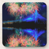 Vuurwerk Bier Onderzetter (Voorkant)