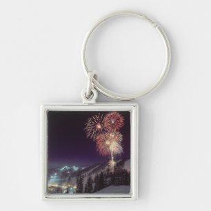 Vuurwerk bij Big Mountain Resort in Whitefish, Sleutelhanger