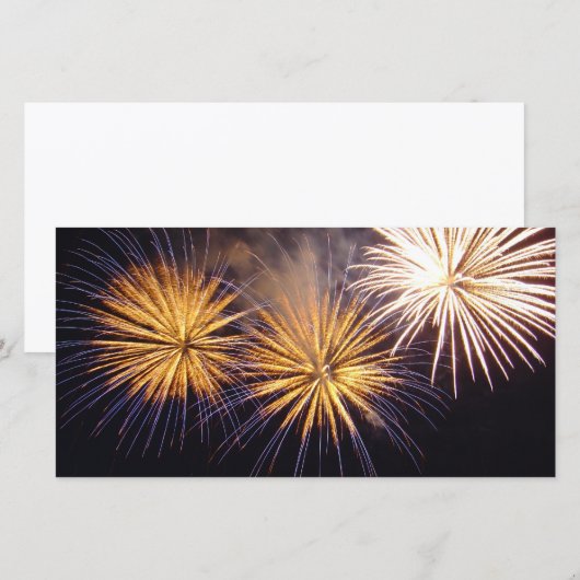 Vuurwerk bij feestvieren (Voorkant / Achterkant)