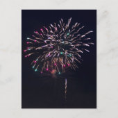 Vuurwerk bij Night Sky Photography Briefkaart (Voorkant)