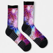 Vuurwerk Blauw Maroon Sokken (Rechts)