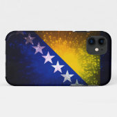 vuurwerk; Bosnië-vlag Case-Mate iPhone Case (Achterkant (horizontaal))