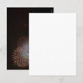 Vuurwerk boven Londen, New Years Eve Feestdagenkaart (Voorkant / Achterkant)
