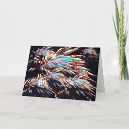 Vuurwerk boven Mt. Olivet Bedankkaart