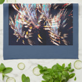 Vuurwerk boven Mt. Olivet Theedoek (Gevouwen)