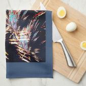 Vuurwerk boven Mt. Olivet Theedoek (Quarter Fold)