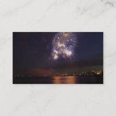 Vuurwerk boven water visitekaartje (Achterkant)