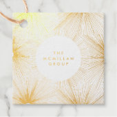 Vuurwerk brandt gouden olie-Labels Bedankjes Labels (Voorkant)