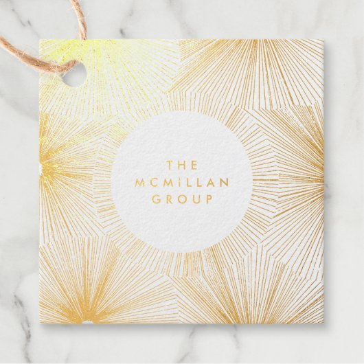 Vuurwerk brandt gouden olie-Labels Bedankjes Labels (Voorkant)