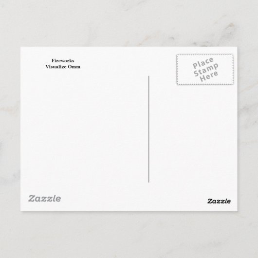 Vuurwerk briefkaart (Achterkant)