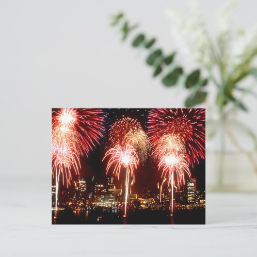 Vuurwerk Briefkaart (Staand voorkant)