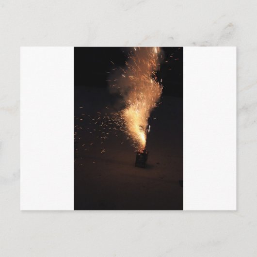 Vuurwerk Briefkaart (Voorkant)