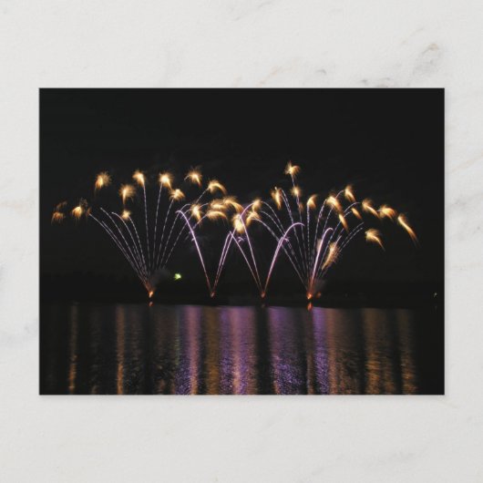 Vuurwerk Briefkaart (Voorkant)