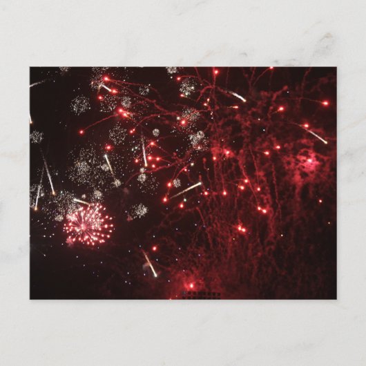 Vuurwerk Briefkaart (Voorkant)