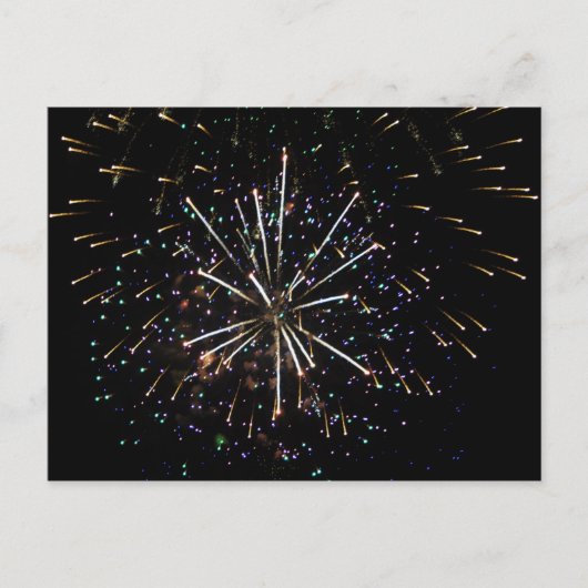 Vuurwerk Briefkaart (Voorkant)
