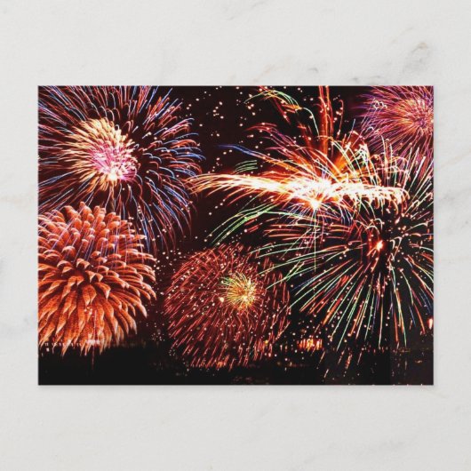 Vuurwerk Briefkaart (Voorkant)