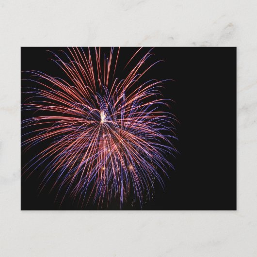 Vuurwerk Briefkaart (Voorkant)
