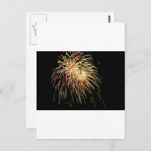 Vuurwerk Briefkaart (Voorkant / Achterkant)
