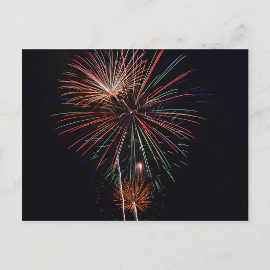 Vuurwerk Briefkaart (Voorkant)