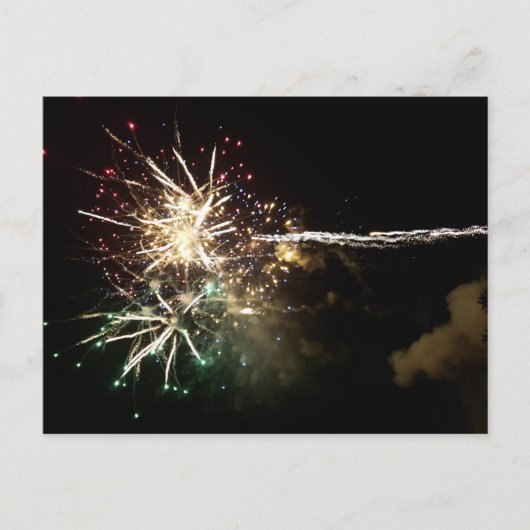 Vuurwerk briefkaart (Voorkant)