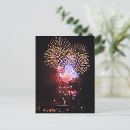 Vuurwerk Briefkaart (Staand voorkant)